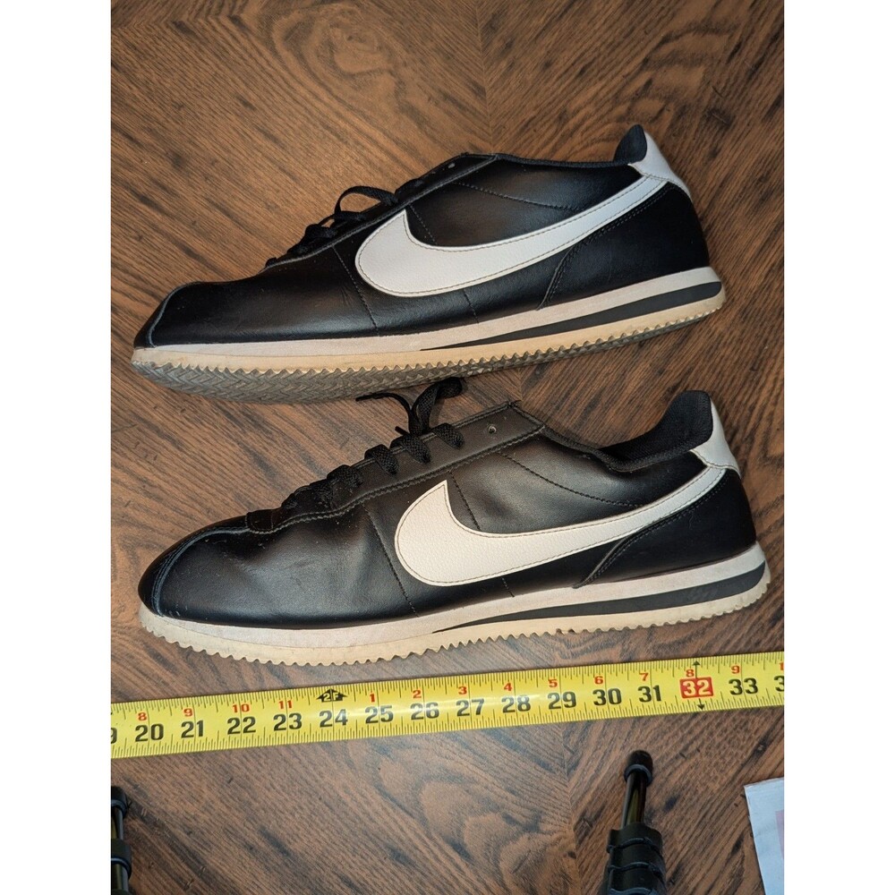 Nike Cortez Black White Sneaker Men's Athletic Shoe Size 13 DM4044-001 - Picture 2 of 7
